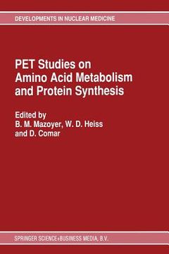 portada Pet Studies on Amino Acid Metabolism and Protein Synthesis: Proceedings of a Workshop Held in Lyon, France Within the Framework of the European Commun