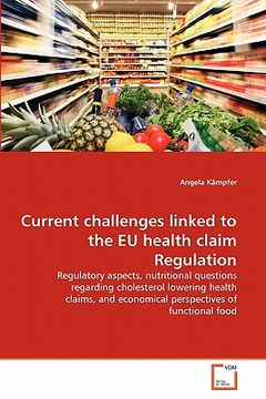 portada current challenges linked to the eu health claim regulation (en Inglés)