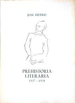 portada Prehistoria Literaria, 1937-1938,