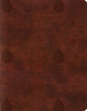 portada Holy Bible English Standard Version Single Column Journaling Bible, Trutone, Chestnut, Leaves Design (in English)