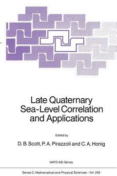 portada Late Quaternary Sea-Level Correlation and Applications: Walter S. Newman Memorial Volume (en Inglés)