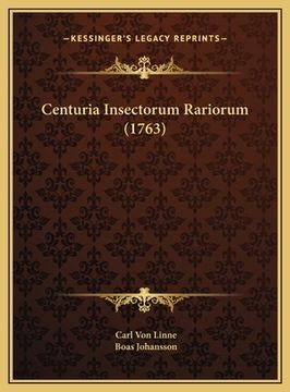portada Centuria Insectorum Rariorum (1763) (en Latin)