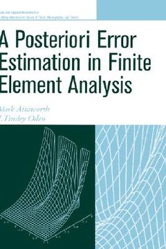 portada a posteriori error estimation in finite element analysis (in English)