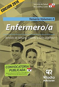 portada Enfermero. Temario. Volumen 4. Servicio de Salud de Castilla y León (Oposiciones)