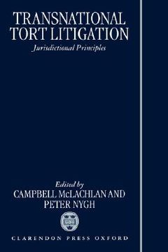 portada transnational tort litigation: jurisdictional principles (en Inglés)