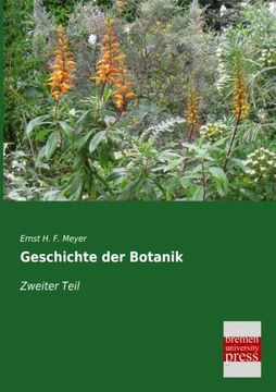 portada Geschichte der Botanik: Zweiter Teil (en Alemán)