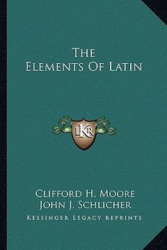 portada the elements of latin (en Inglés)