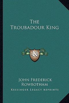 portada the troubadour king (en Inglés)