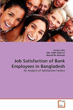 portada job satisfaction of bank employees in bangladesh (en Inglés)