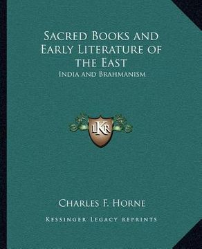 portada sacred books and early literature of the east: india and brahmanism (en Inglés)