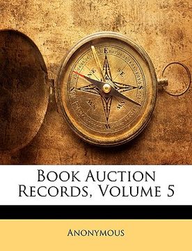 portada book auction records, volume 5 (en Inglés)