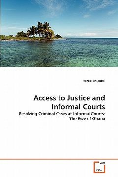 portada access to justice and informal courts (en Inglés)