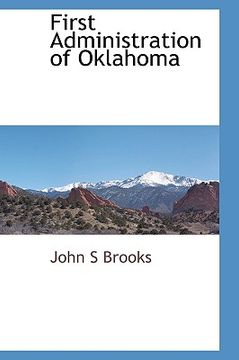 portada first administration of oklahoma (en Inglés)