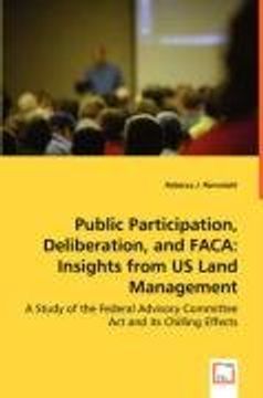 portada Public Participation, Deliberation, and Faca (en Inglés)