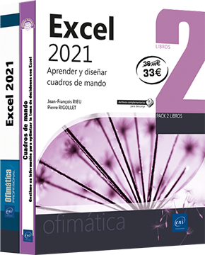 portada Excel 2021. Pack de 2 libros: Aprender y diseñar cuadros de mando
