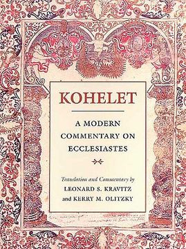 portada kohelet: a modern commentary (in English)