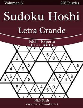 portada Sudoku Hoshi Impresiones con Letra Grande - De Fácil a Experto - Volumen 6 - 276 Puzzles