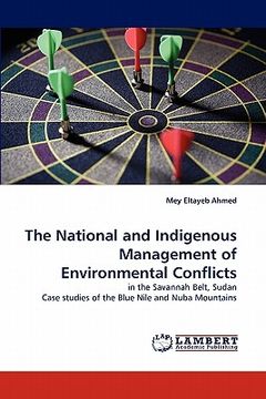 portada the national and indigenous management of environmental conflicts (en Inglés)