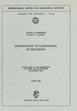 portada introduction to gasdynamics of explosions: course held at the department of hydro- and gas-dynamics, september 1970 (en Inglés)
