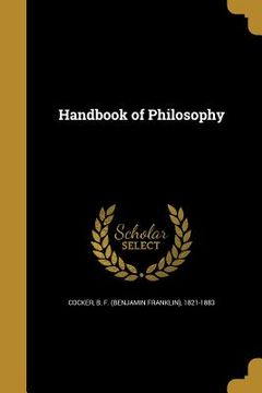 portada Handbook of Philosophy (en Inglés)