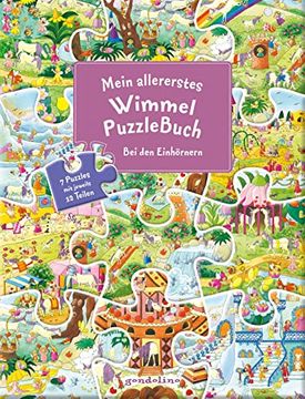 portada Mein Allererstes Wimmelpuzzlebuch? Bei den Einhörnern (in German)