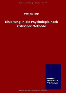 portada Einleitung in die Psychologie nach kritischer Methode