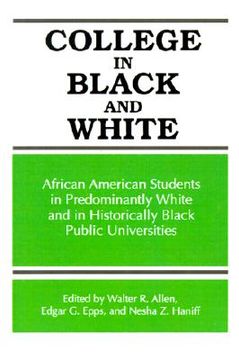 portada college in black/white: african american students in predominantly white and in historically black public universities (en Inglés)