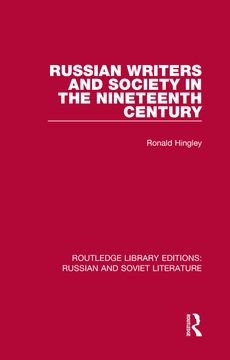 portada Russian Writers and Society in the Nineteenth Century (in English)