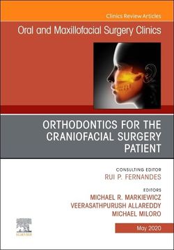 portada Orthodontics for the Craniofacial Surgery Patient (Volume 32-2) (The Clinics: Dentistry, Volume 32-2) (en Inglés)