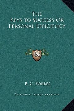portada the keys to success or personal efficiency (en Inglés)