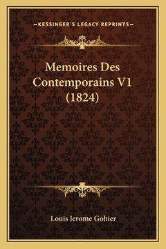 portada Memoires Des Contemporains V1 (1824) (en Francés)