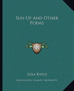 portada sun-up and other poems (en Inglés)