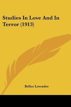 portada studies in love and in terror (1913) (in English)