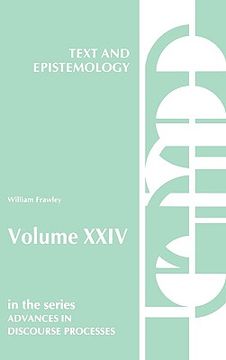 portada text and epistemology (en Inglés)