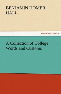 portada a collection of college words and customs (en Inglés)