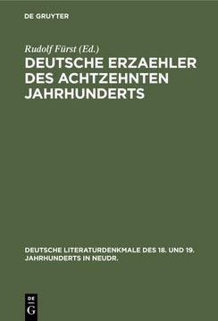 portada Deutsche Erzaehler des Achtzehnten Jahrhunderts (en Alemán)