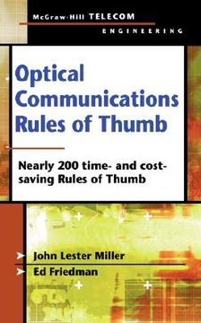 portada optical communications rules of thumb (en Inglés)