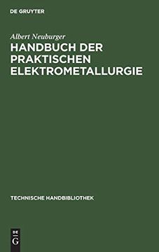 portada Handbuch der Praktischen Elektrometallurgie (en Alemán)