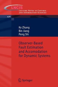 portada observer-based fault estimation and accomodation for dynamic systems (en Inglés)