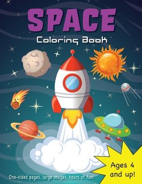 portada Space Coloring Book for Kids Ages 4-8! 