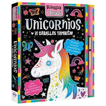 portada Unicornios – Colección Raspa y Dibuja