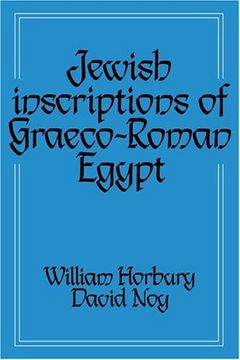 portada Jewish Inscriptions of Graeco-Roman Egypt (en Inglés)