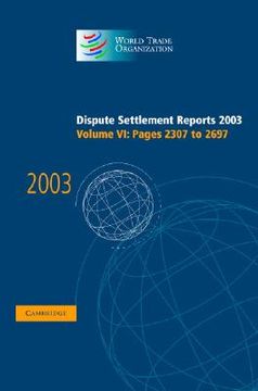 portada dispute settlement reports 2003 (in English)