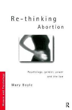 portada re-thinking abortion: psychology, gender and the law (en Inglés)