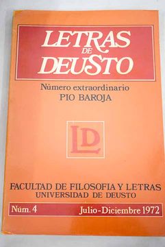 portada Letras de Deusto, número extraordinario 4: Pío Baroja