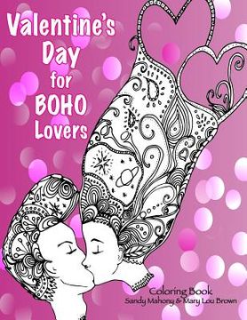 portada Valentine's Day for BOHO Lovers Coloring Book (in English)