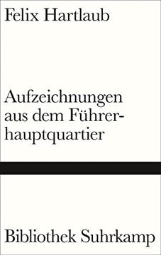 portada Aufzeichnungen aus dem Führerhauptquartier (Bibliothek Suhrkamp) (en Alemán)