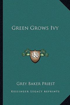 portada green grows ivy (en Inglés)