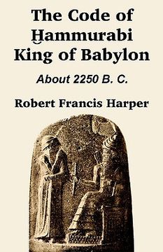 portada the code of hammurabi king of babylon (en Inglés)