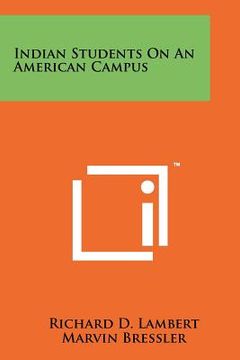 portada indian students on an american campus (en Inglés)